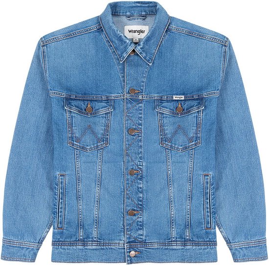 Wrangler Anti Fit Relaxed Spijkerjasje Blauw XL Man