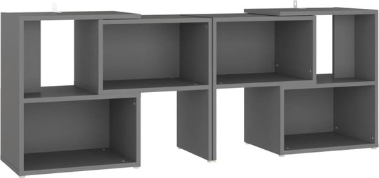 vidaXL - Tv-meubel - 104x30x52 - cm - bewerkt - hout - grijs