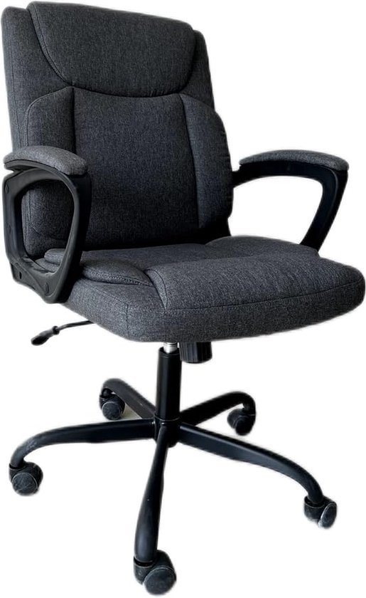 ALFORDSON Chair Bureaustoel, ergonomisch, 100% individueel instelbaar, bureaustoel, gamingstoel, computerstoel, thuiskantoorstoel, ergonomisch, draaistoel, 180 kg, zwart