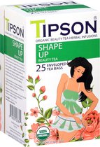 Tipson Organic Beauty SHAPE UP groene thee in zakjes 25 x 1,5 g