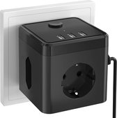 Powercube - Powercube Met Usb - Power Cube - Powercube Usb - Verdeelstekker - Verdeeldoos