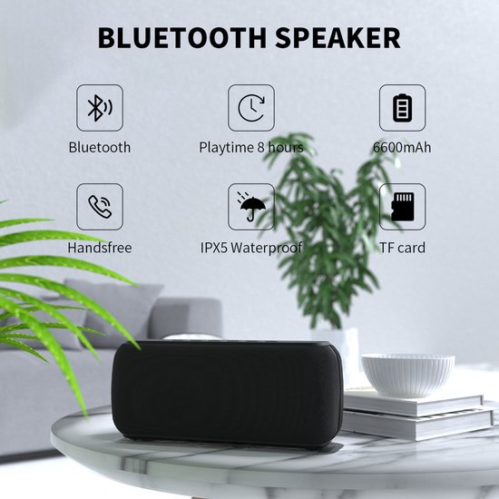xdobo X8 Draadloze Bluetooth Speaker 60Watt - Deep Bass - TWS Connectie - Waterproof - Zwart van xdobo — afbeelding 4