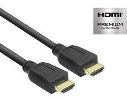 ACT 1 meter HDMI High Speed premium certified kabel v2.0 HDMI-A male - HDMI-A male AK3942