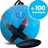Minisoccerbal bal aan touw - Sense bal - Trainingsbal - Skill Ball - Blauw