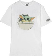T-Shirt met Korte Mouwen voor kinderen The Mandalorian Wit - L