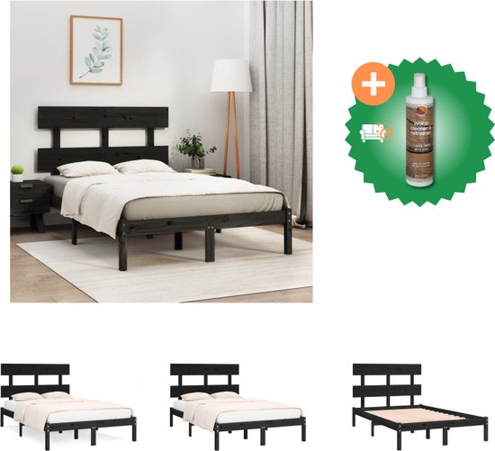 vidaXL Massief Grenenhouten Bedframe 100x200 cm Bed Frame Ledikant Bedombouw