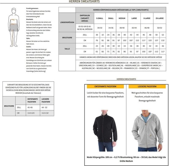 Carhartt Quarter- Zip Carbon Heather Sweatshirt Hommes