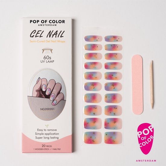 Pop of Color Amsterdam - Kleur: Voulez Vous - Gel nail wraps - UV nail wraps - Gel nail stickers - Gel nail foil - Nail stickers - Gel nagel wraps - UV nagel wraps - Gel nagel Stickers - Nagel wraps - Nagel stickers