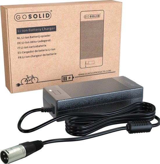GO SOLID! ® Oplader geschikt voor Silent Force SF 0100 - 0101 - 0102 - 0201 Elektrische Fiets van GO SOLID! — afbeelding 3