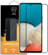 Samsung Galaxy A53 Screenprotector - MobyDefend Screensaver Met Zwarte Randen - Gehard Glas - Glasplaatje Geschikt Voor Samsung Galaxy A53