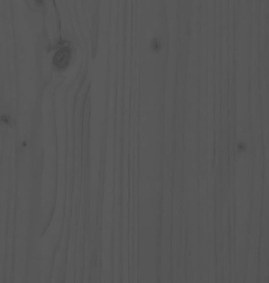 vidaXL Hoofdbord 125-5x4x100 cm massief grenenhout grijs - Bedonderdeel - Inclusief Houtreiniger en verfrisser - vidaXL
