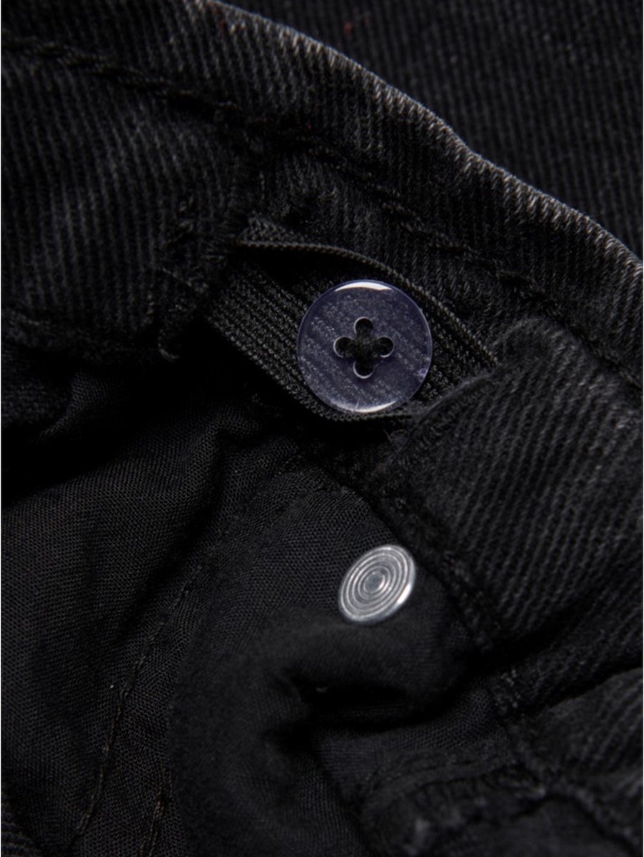 Short Jean Large Pour Fille KIDS ONLY - Coupe Wide, Taille Normal, Noir Lavé Taille 122