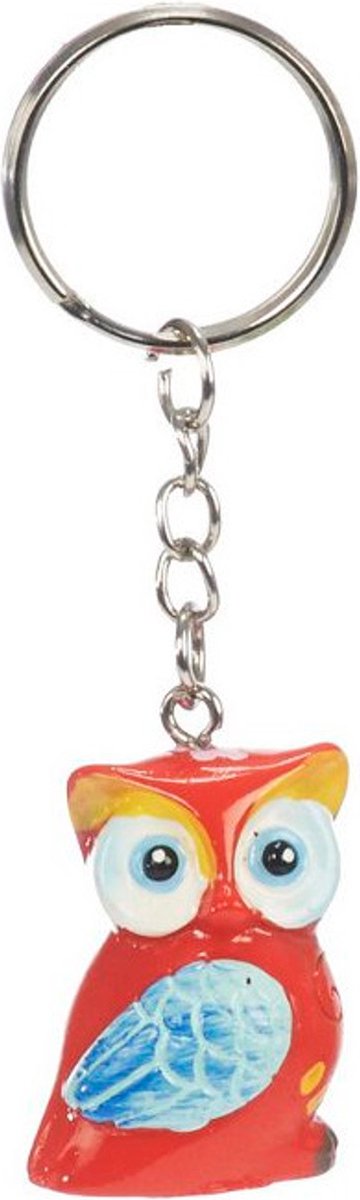 Sleutelhanger Uil - Rood