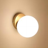 Goeco Wandlamp - 15cm - Klein - E27 - Glazen Wandlamp - Lamp Niet Inbegrepen