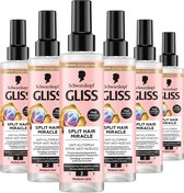 Gliss - Séparation Hair Miracle - Spray anti-emmêlement - Soins capillaires - Après-shampooing sans rinçage - Pack économique - 6 x 200 ml
