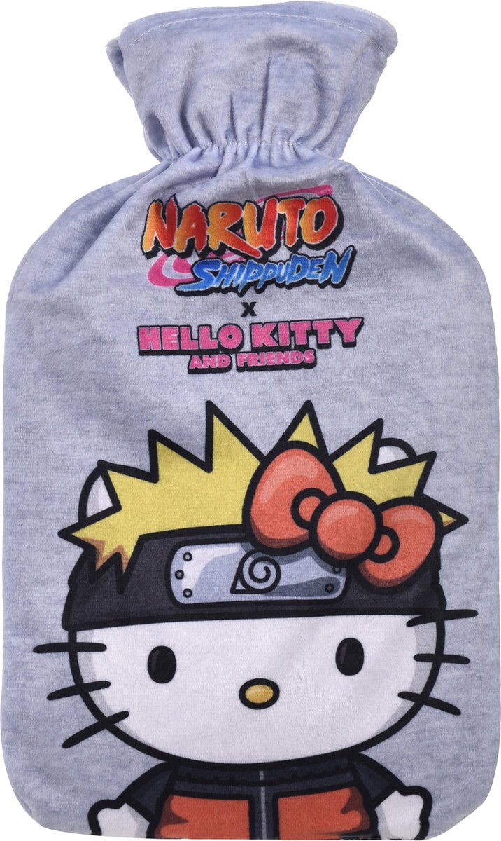 Goedkoopste Hello Kitty Naruto Warmwaterkruik - Met Hoes - Grijs - 1 Liter - Tot 6 uur