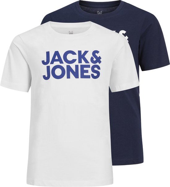 JACK&JONES JUNIOR JJECORP LOGO TEE SS CREW NE 2PK NOOS JNR Jongens T-shirt - Maat 164