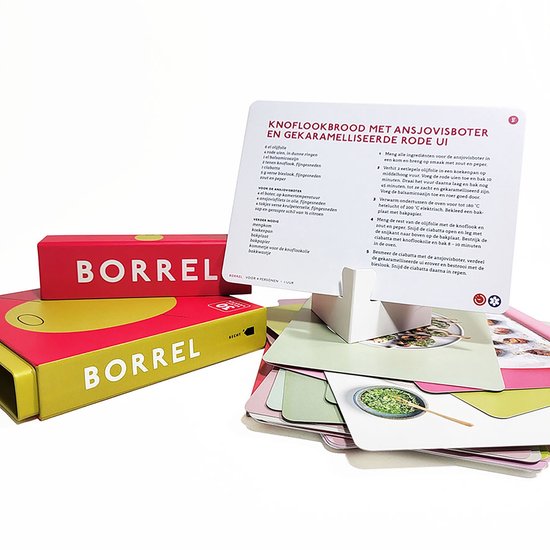30 receptkaarten - Borrel
