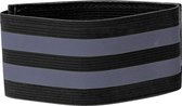 Reflecterende sportarmband - Hardloopband - Verstelbaar - Veiligheidsband - zwart