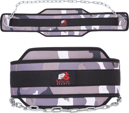 Dip Belt voor dips, pull-ups en meer - bodybuilding met ketting verzwaarde riem