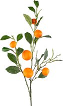 Greenmoods Kunstplanten - Kunstplant - Kunsttak - Mandarin - Zijde - Oranje - 104 cm