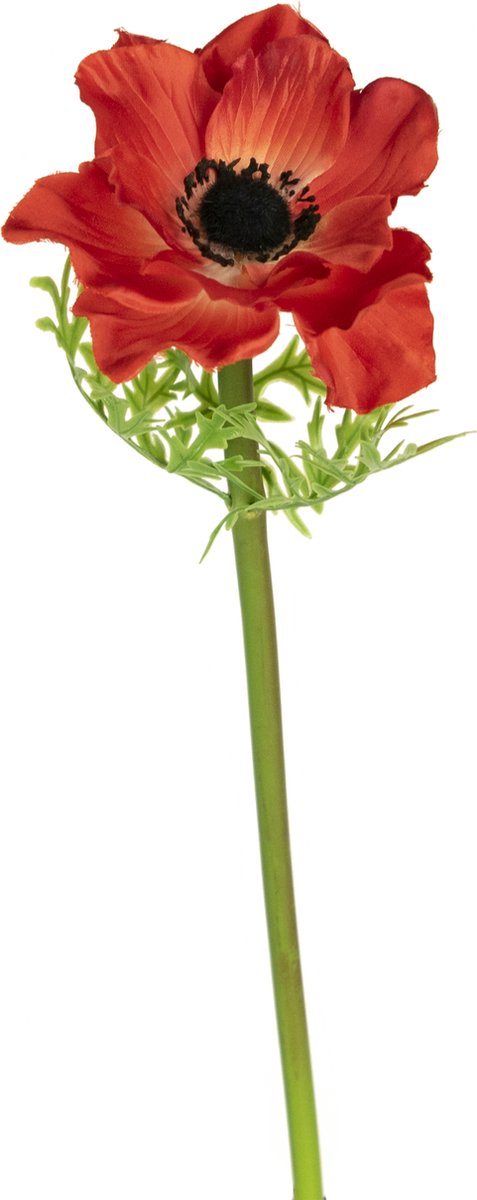Greenmoods Kunst Anemoon Deluxe Rood - Kunstbloem Anemoon - 43 cm