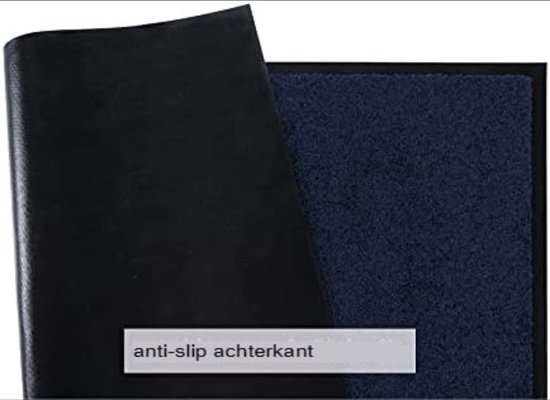 Paillasson d'intérieur à sec - Paillasson d'intérieur lavable - Blauw - 60x90 CM