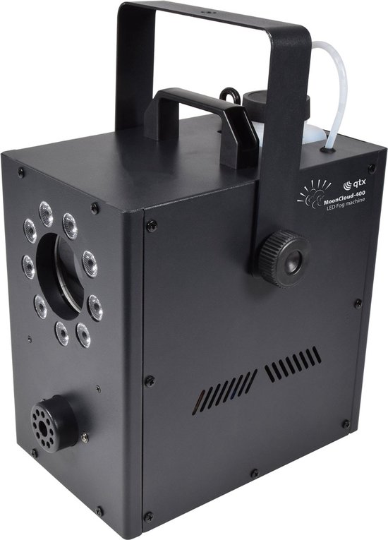 Smoke Machine with Disco Ball, 600W 5000 CFM Smoke, 6 LED RGB Fog Machine, Fog Machine Mini with Automatic Spray Function, for Halloween, Christmas, DJ, Disco Parties