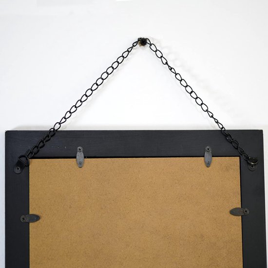 Wandspiegel - Spiegel Rond - 50 Cm - Badkamerspiegel - Metalen Frame Voor Badkamer Woonkamer Slaapkamer Hal Zwart Lwm101b01