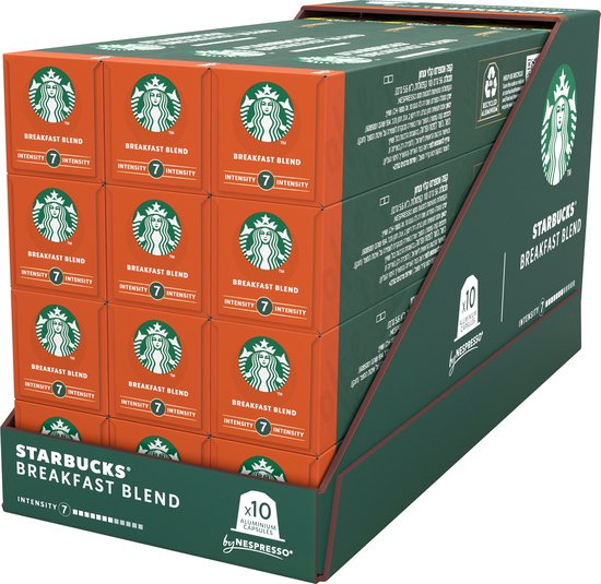 Capsules Starbucks by Nespresso Espresso Roast - 7 boîtes de 18 tasses à  café