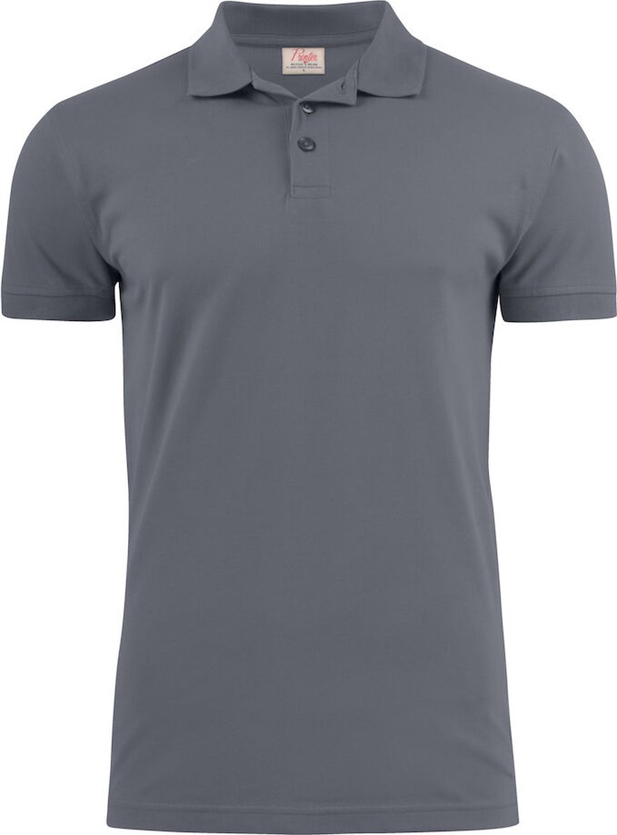 Printer POLO PIQUE SURF STRETCH 2265020 - Staalgrijs - 3XL