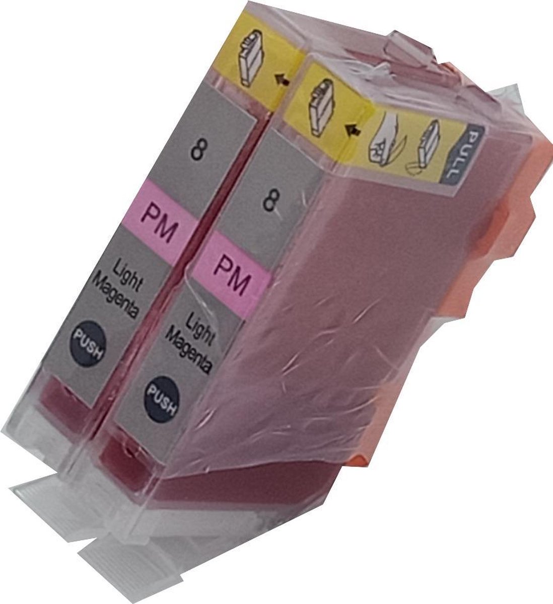 KATRIZ® huismerk inkt voor|Canon CLI-8PM |14ml | ( 2stuks) - Met chip