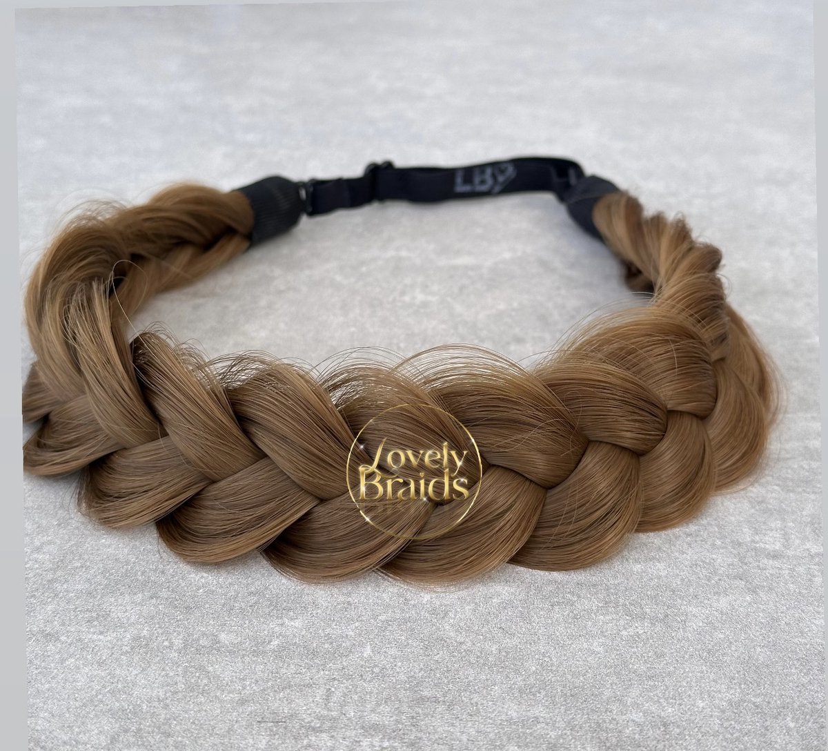Lovely braids - sweet toffee- gevlochten haarband - vlecht haarband - haarband vlecht