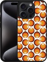 Cazy Hardcase Hoesje geschikt voor iPhone 15 Pro 70s Oranje