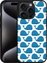 Cazy Hardcase Hoesje geschikt voor iPhone 15 Pro Whales