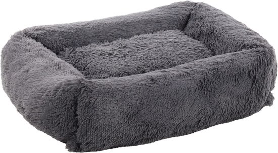 Flamingo - Flamingo Krems - Mand Honden - Mand Krems Rechthoekig + Rits Donker Grijs 80x65x20cm - 1st - 133099 - 1st - 1pce