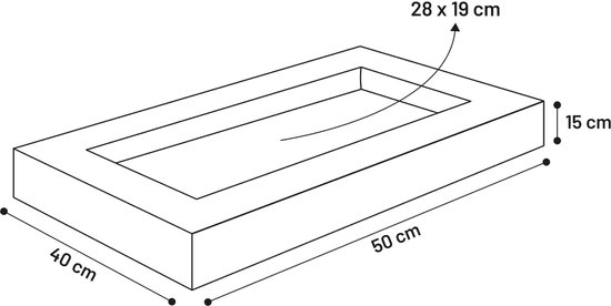 Flamingo - Flamingo Krems - Mand Honden;katten - Mand Krems Rechthoekig + Rits Zwart 50x40x15cm - 1st - 132918 - 1st - 1pce