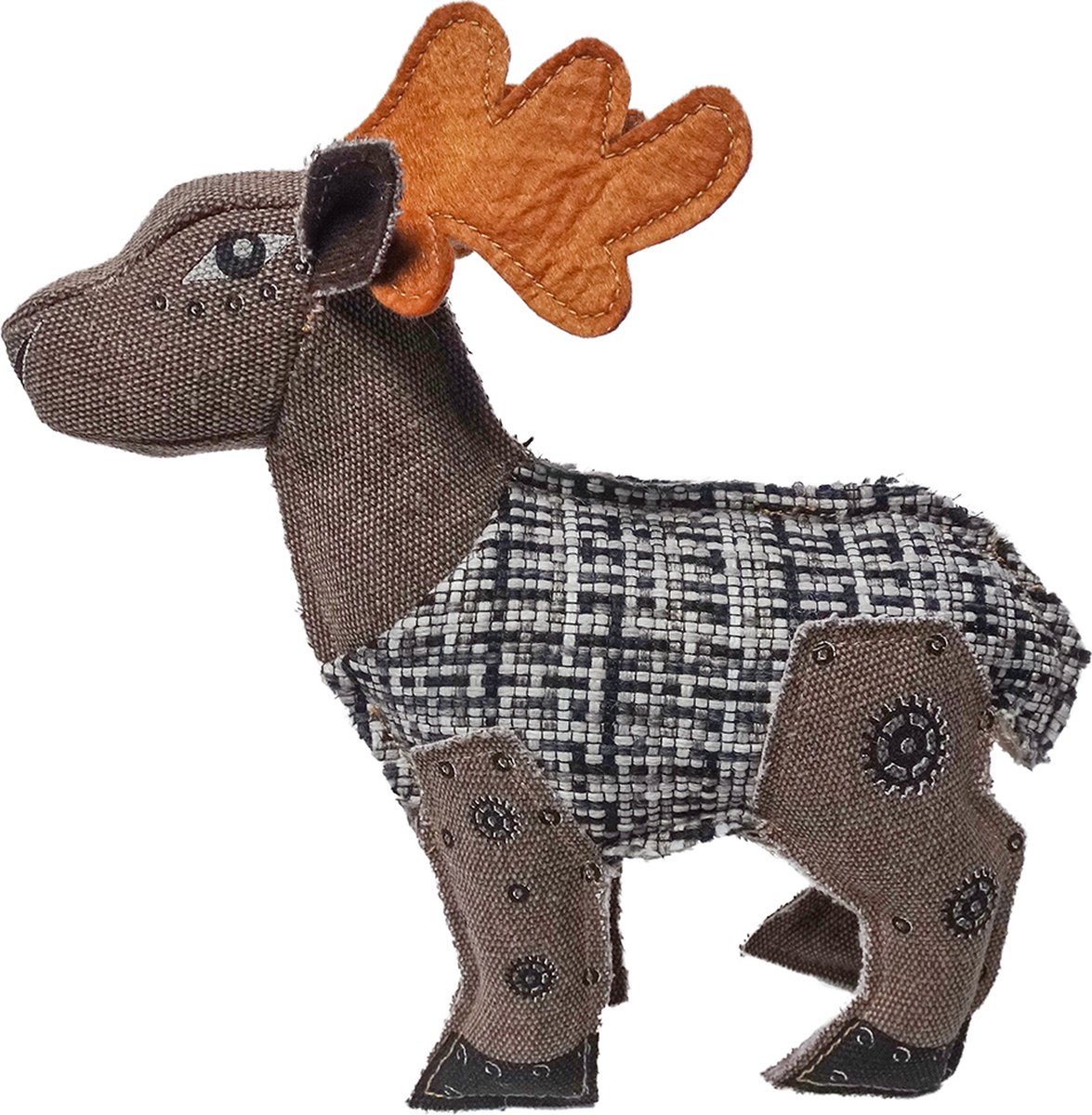 Duvoplus - Speelgoed Voor Dieren - Hond - Canvas Hert 8x27x26cm Gemengde Kleuren - 1st