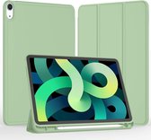 Phreeze Tri-Fold Hoes - Geschikt voor iPad 10.9 Air 4 - Air 5 Hoes (2020/2022) - Standaard met Pencil Vakje - Licht Groen - A2324, A2325, A2072, A2588, A2589, A2593