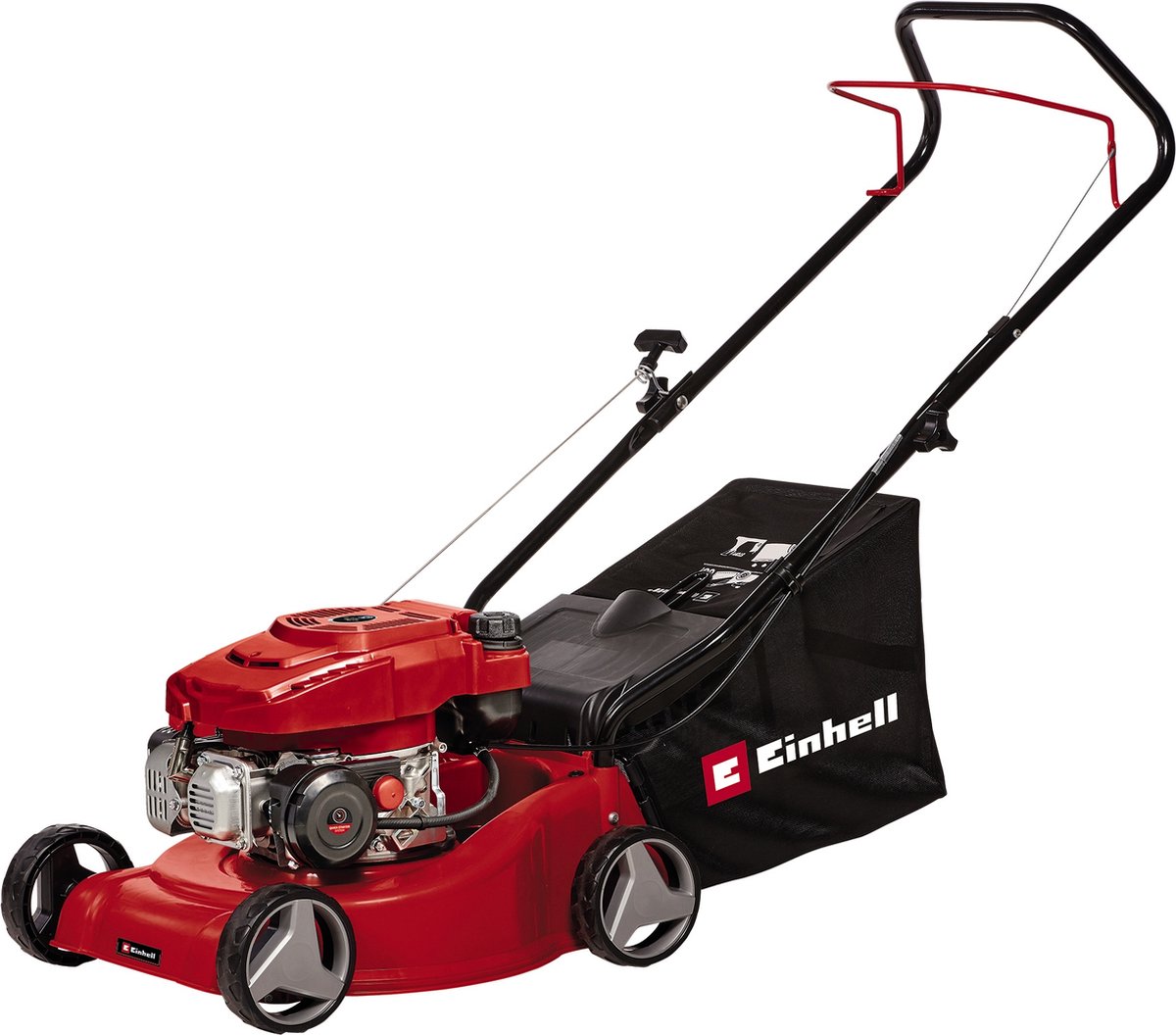 Einhell GC-PM 40/2 Grasmaaier Benzine Softgriff, In hoogte verstelbare greep met klapfunctie, Instelbare maaihoogte 2000 W Snijbreedte max. 40 cm Geschikt voor 800 m²