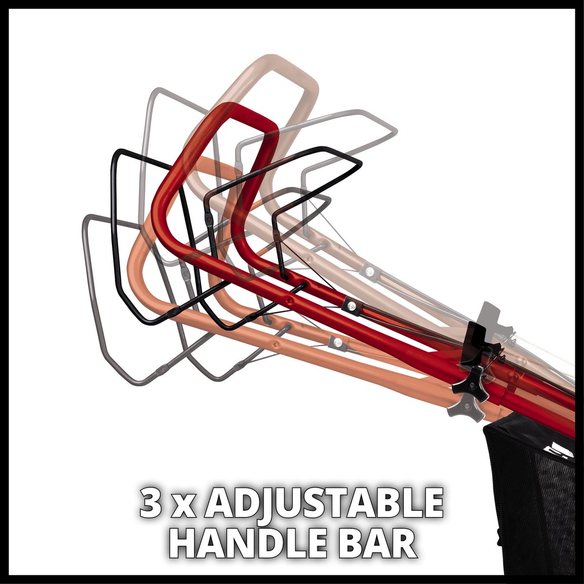 Einhell Benzine Grasmaaier GC-PM 46/5 S - 132 cm³ - 2 kW - 4-takt - Maaibreedte: 46 cm - Aanbevolen gazonoppervlakte: tot 1400 m² - 65 L opvangbak - Maaihoogte: 25-80 mm – foto 4
