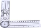 Goniometer - Hoekmeter - Meeteenheid in centimeters - 0° tot 360° per 2° gradenboog - LOUZIR
