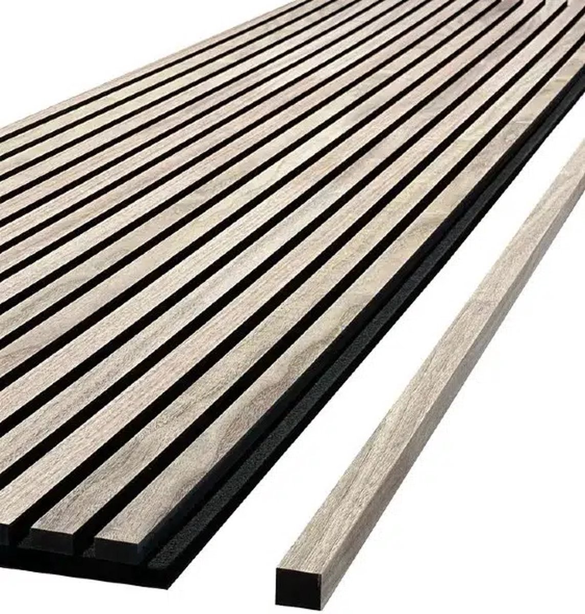 Houten Eindprofiel - Akoestisch houten paneel WallingtonNL - Smoked - 2,7 x 240 cm