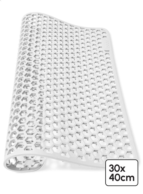 Bodo® – Tapis d'évier en Siliconen Wit - 30 x 40 cm - Accessoires de vêtements pour bébé de Cuisine - Protecteur d'évier - Sous-verres en Siliconen - Anti rayures - Accessoires de vêtements pour bébé d'évier