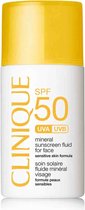 Clinique SPF 50 Mineral Sunscreen Fluid For Face crème solaire Visage 2 h 30 ml