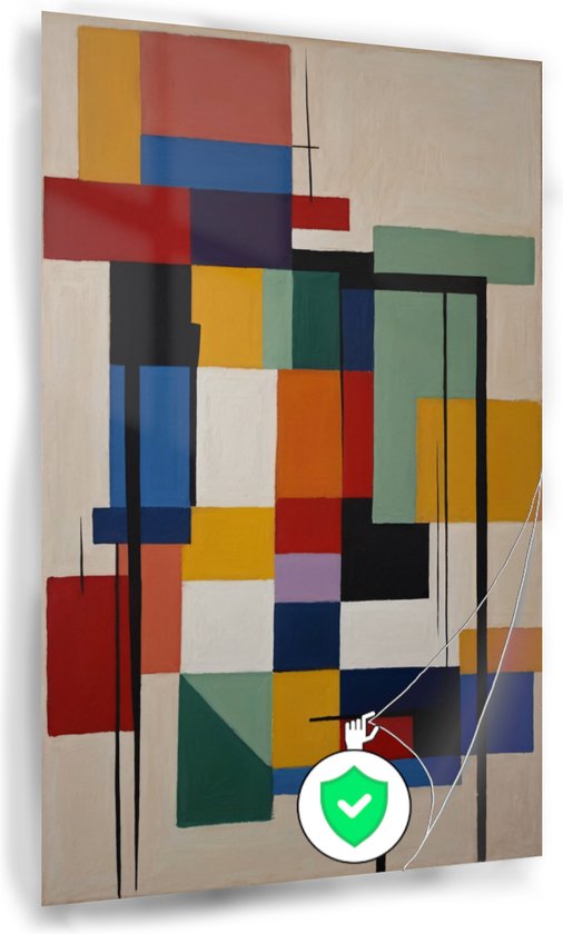 De Vector Blauwe Abstracte Die Achtergrond Van Bauhaus Met Net Wordt Gemaakt En Overl Image69557324