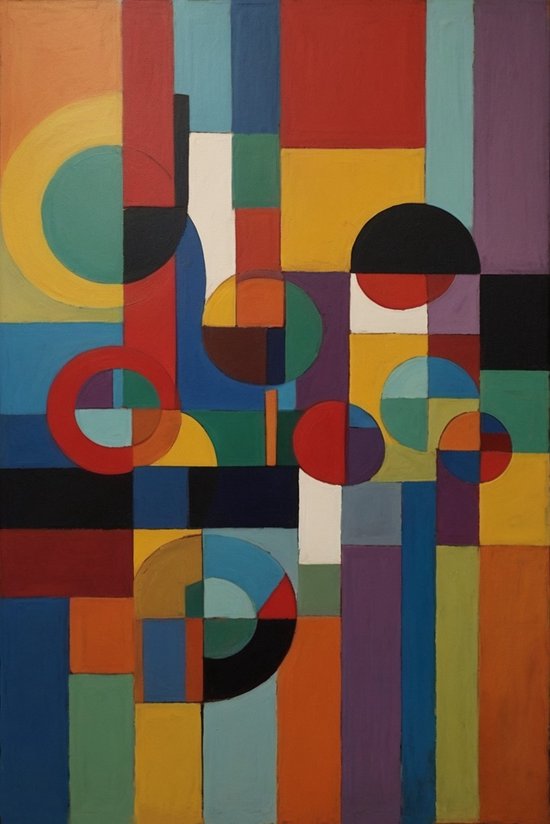 Tableau abstrait coloré - Tableau sur verre coloré - Tableau art abstrait - Tableau moderne - Peintures plexiglas - Décoration salon - 40 x 60 cm 5mm