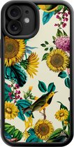 Casimoda® hoesje - Geschikt voor iPhone 11 - Zonnebloemen / Bloemen - Effen telefoonhoesje met lensbescherming - TPU - Backcover - Multi
