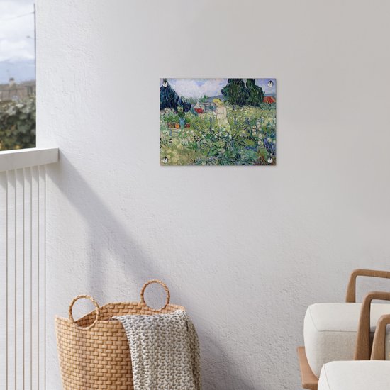 Décoration de Jardin Marguerite Gachet dans le jardin - Peinture de Vincent van Gogh - 40x30 cm
