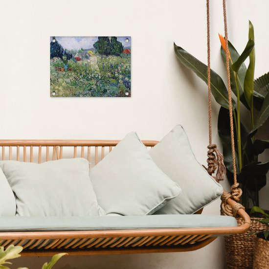Décoration de Jardin Marguerite Gachet dans le jardin - Peinture de Vincent van Gogh - 40x30 cm